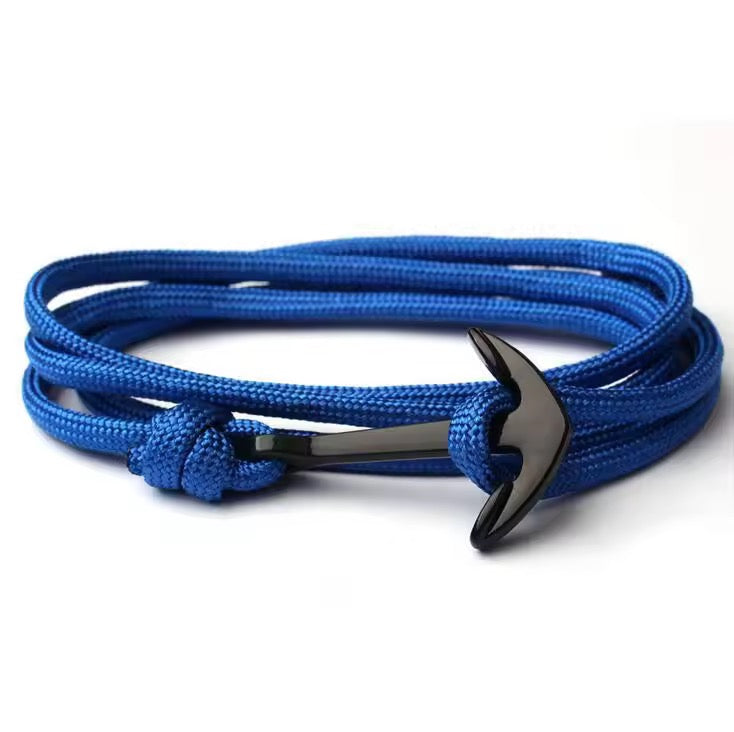 Multilayered nylon rope bracelet