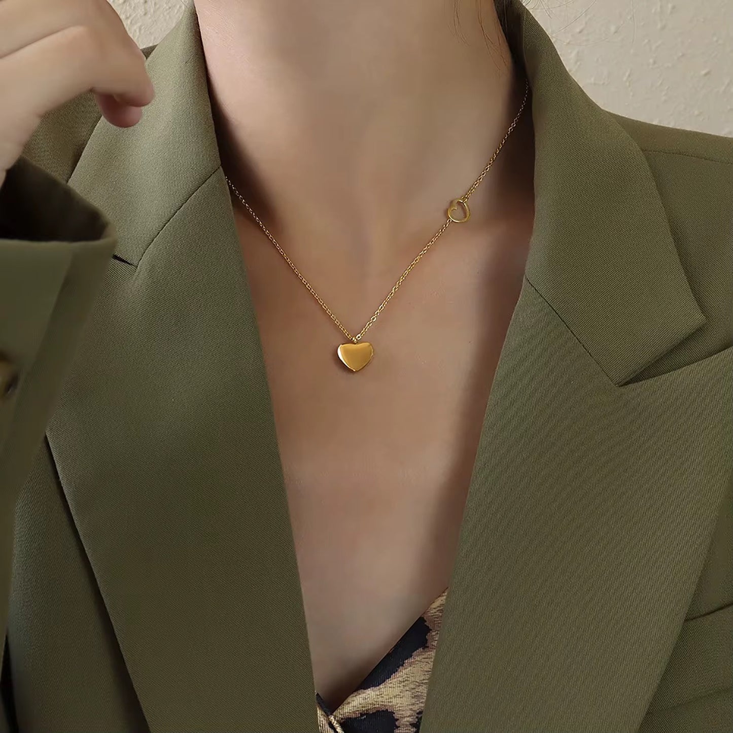 Kalani Double Heart Necklace