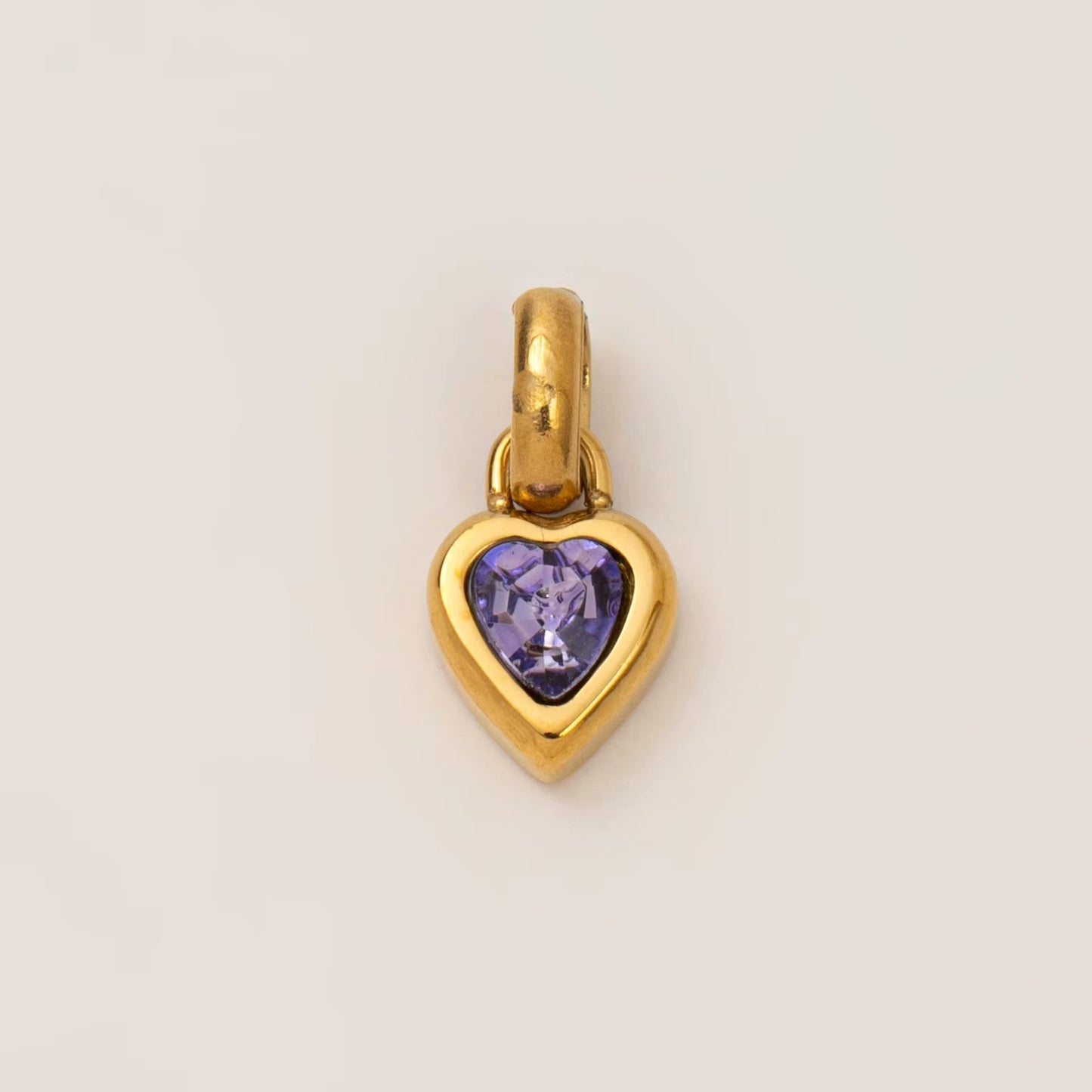 Pendant - Birth Stones (Heart) - Gold