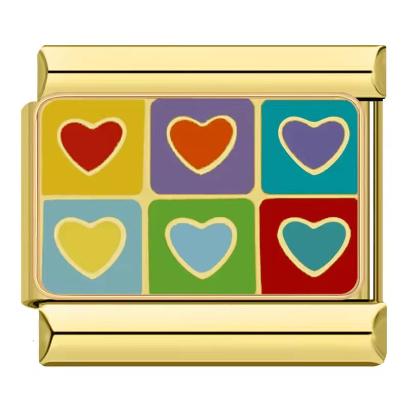 Italian Bracelet Charms - Island Life Collection (Stories of Life) - Gold