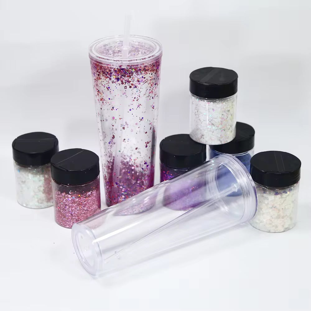 700ml Double Wall Clear Acrylic Tumbler – Custom Snow Globe Ready (Part 1)