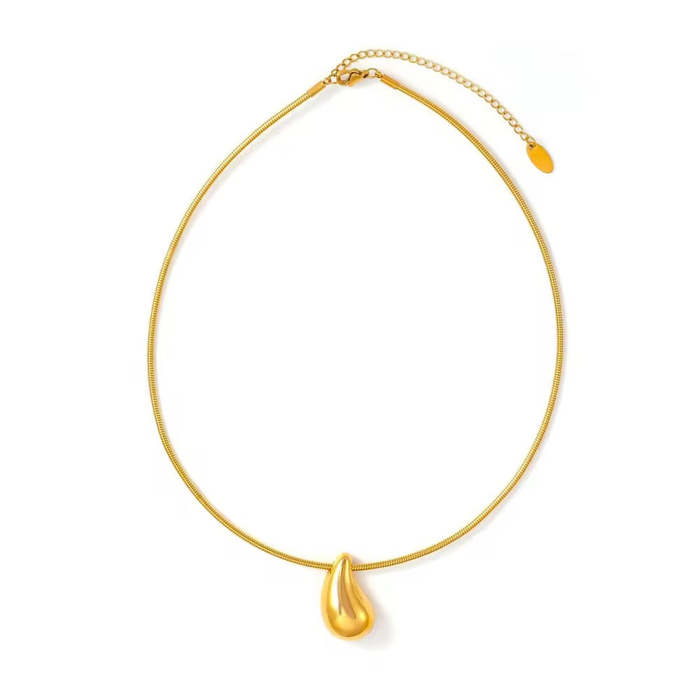 Teardrop Elegance Necklace - Gold