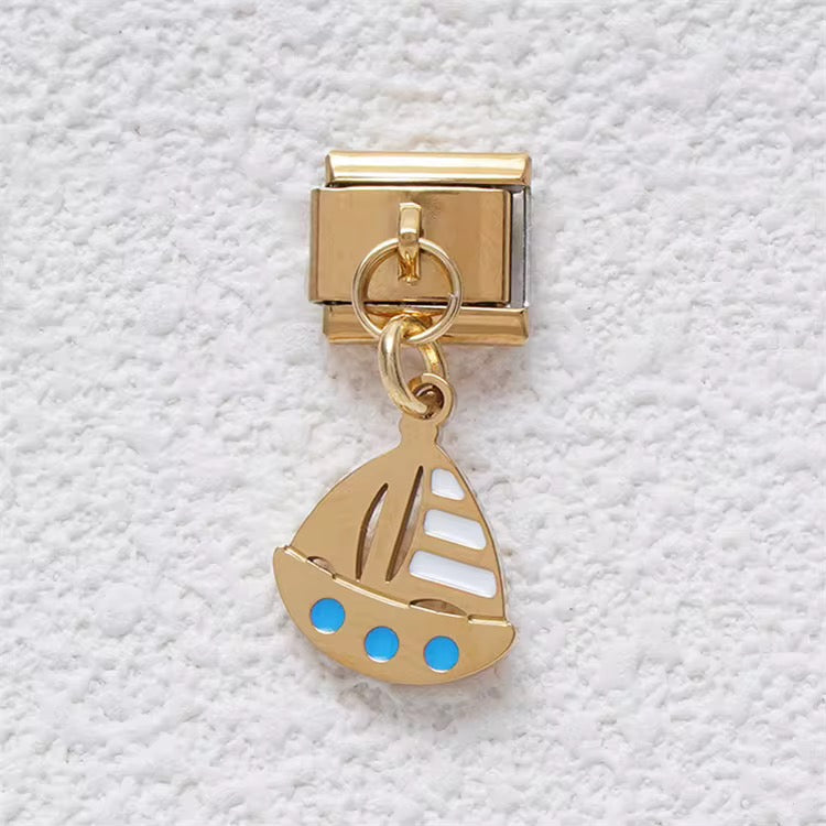 Italian Bracelet Charm- SailBoat