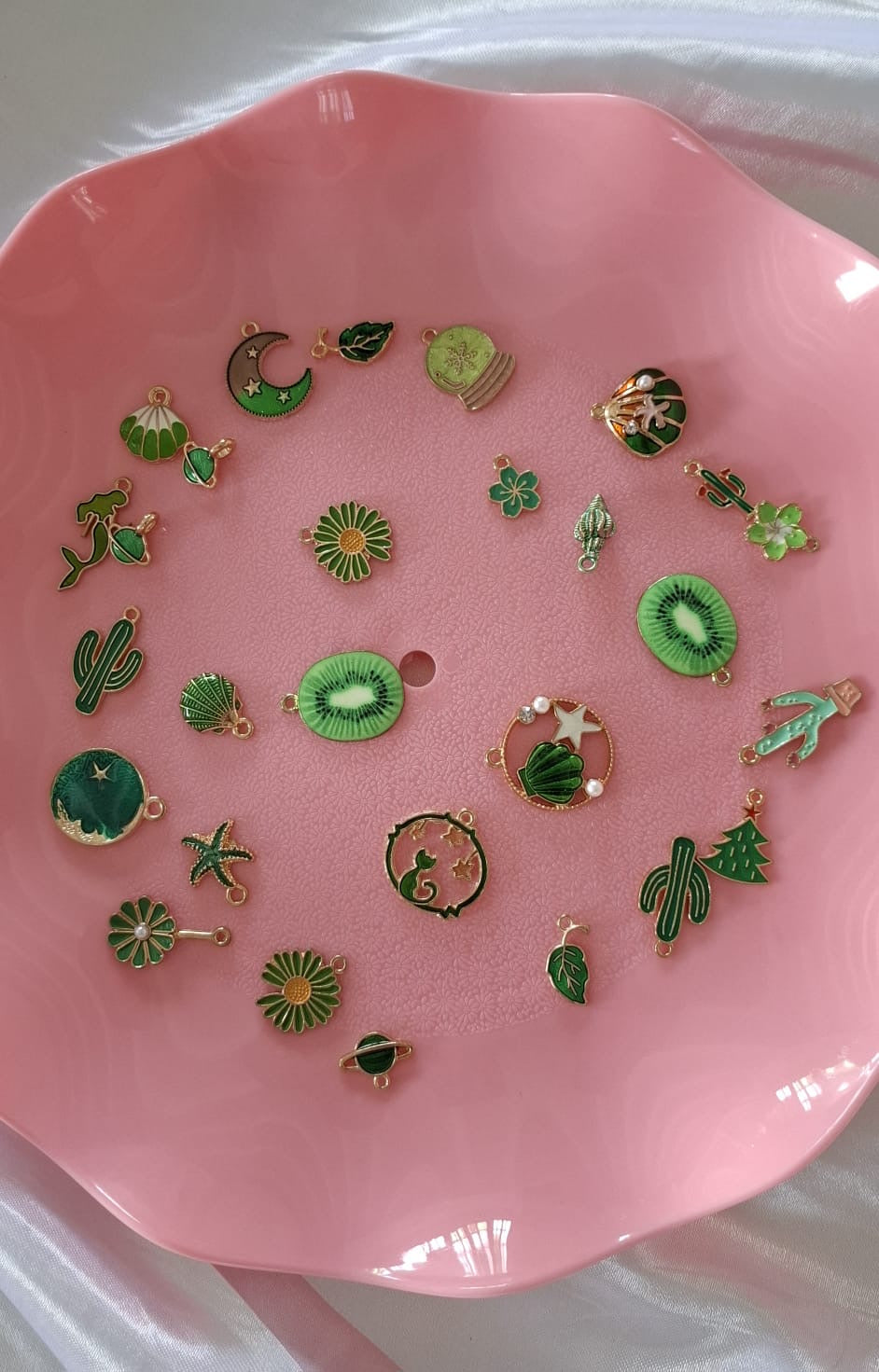 Enamel Charms - Green