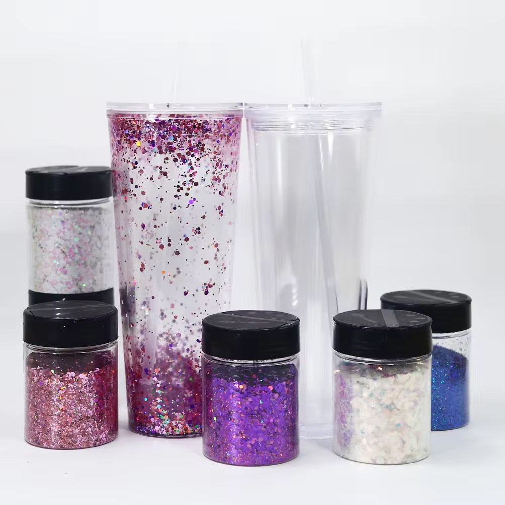 700ml Double Wall Clear Acrylic Tumbler – Custom Snow Globe Ready (Part 1)