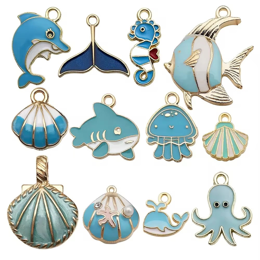 Enamel Charms - Blue