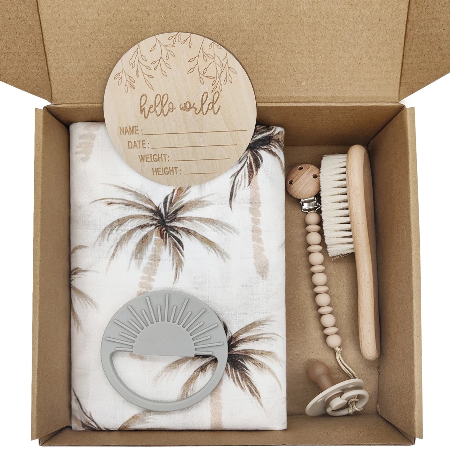 Coconut Palms Bamboo Muslin Cloth