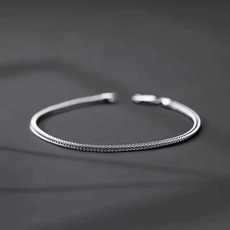 Classic Stainless Steel Minimalist Chain Bracelet
