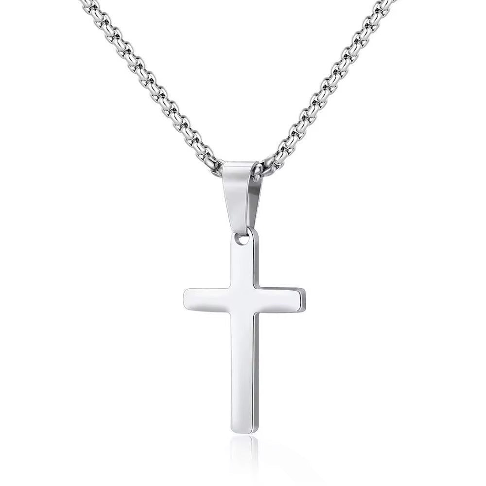 Steel Cross Necklace