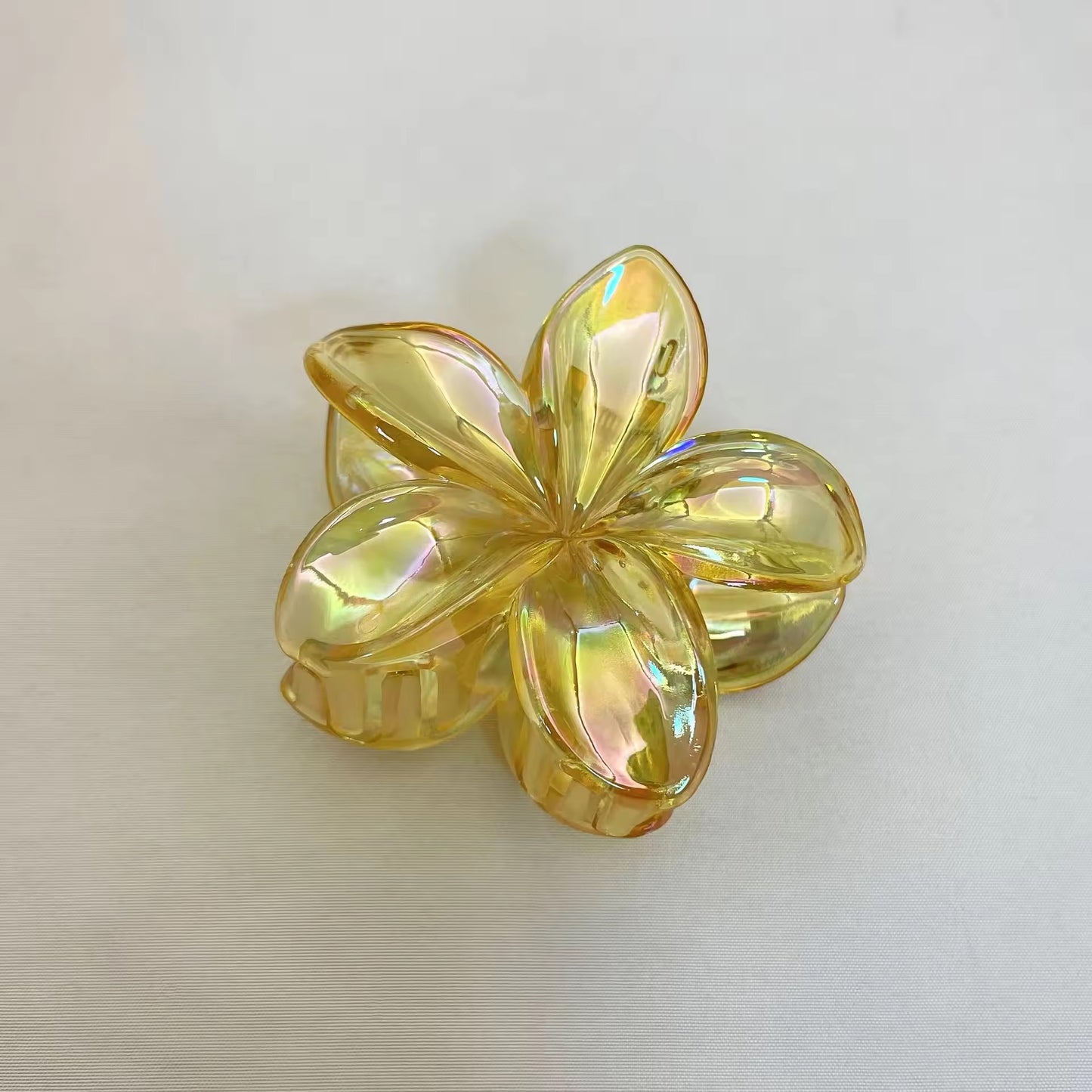 Iridescent Gradient Frangipani Clip