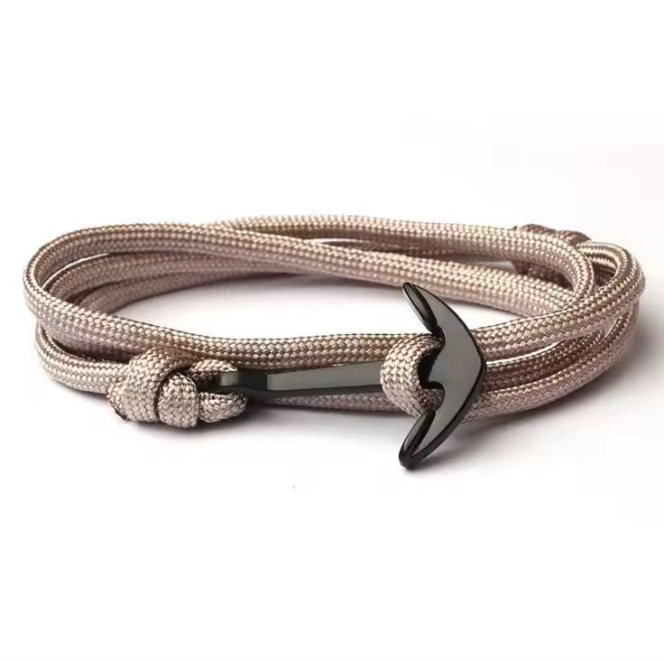 Multilayered nylon rope bracelet