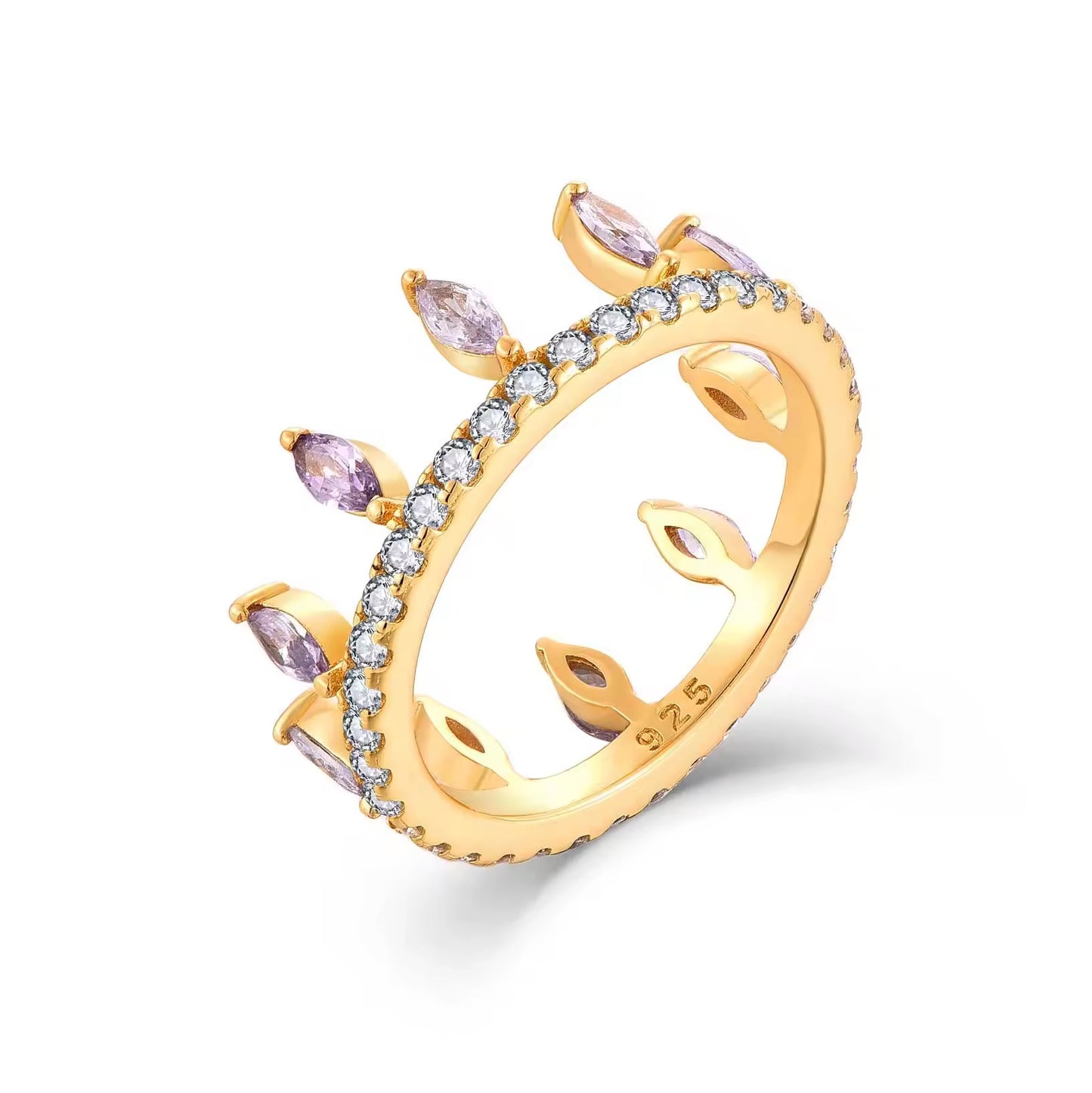 Crown of Lilac Eternity Ring