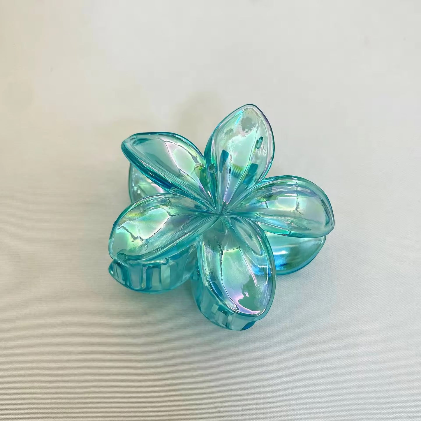 Iridescent Gradient Frangipani Clip