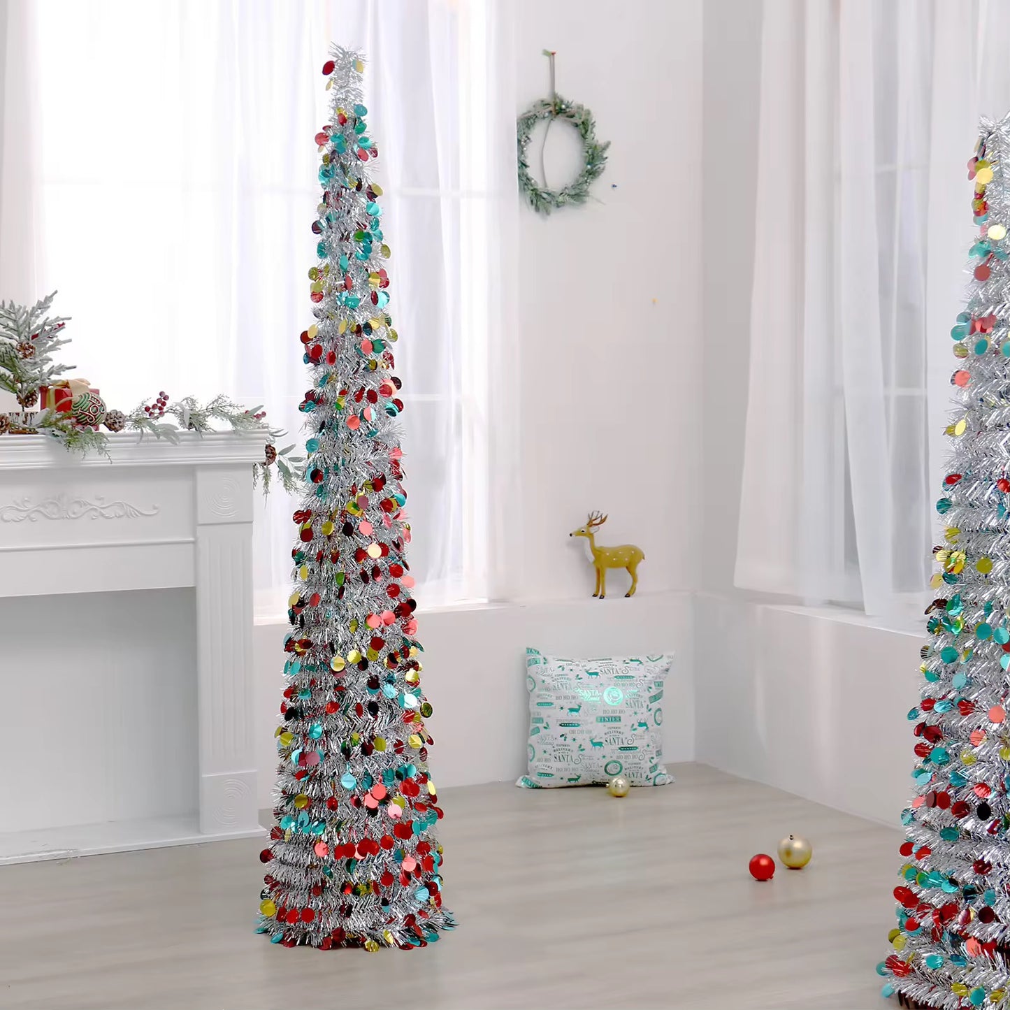 Retractable Telescopic Folding Christmas Tree (1.5m)