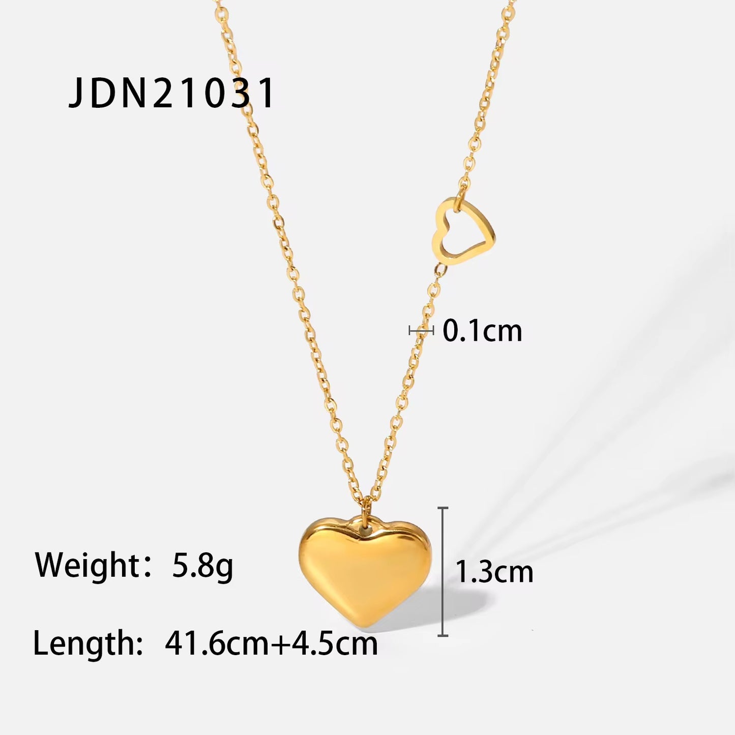 Kalani Double Heart Necklace