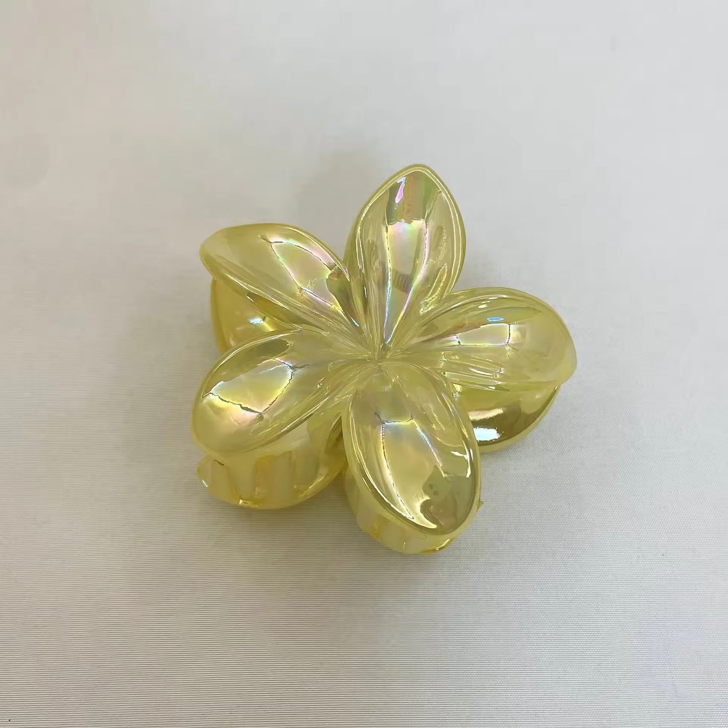 Iridescent Gradient Frangipani Clip