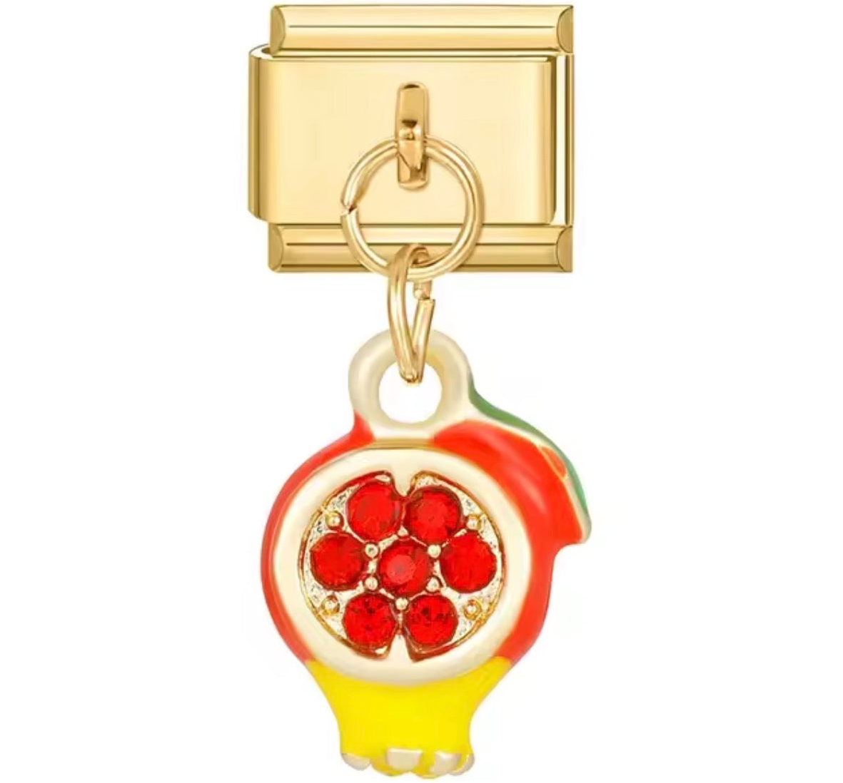 Italian Bracelet Charm-Pomegranate