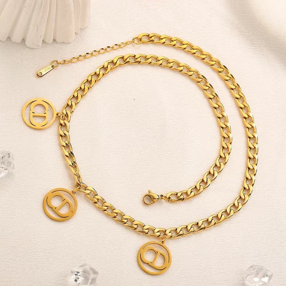 CD Triple Icon Necklace (Replica)