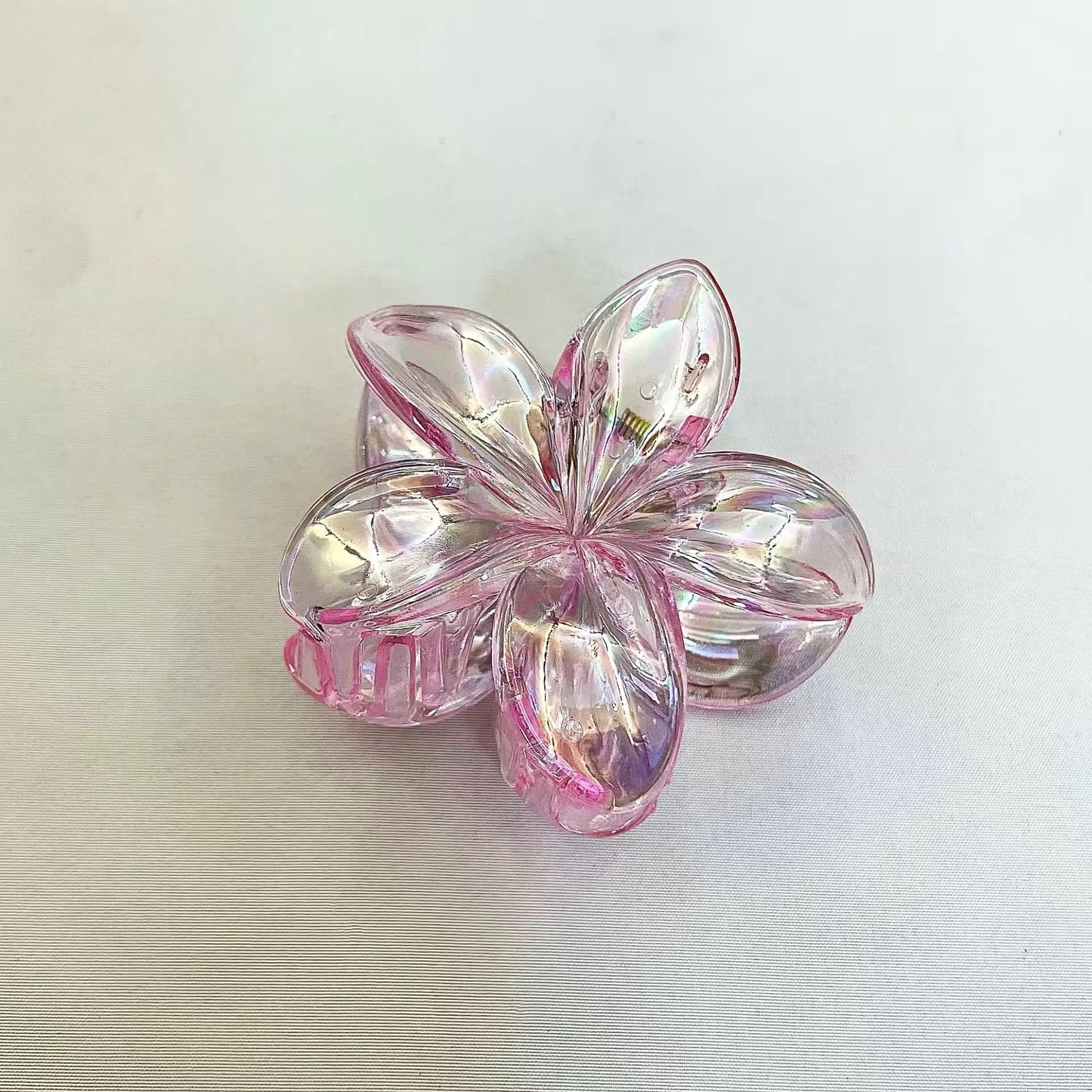 Iridescent Gradient Frangipani Clip