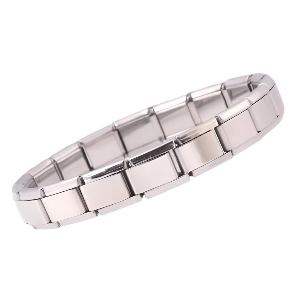 Italian Charm Bracelet (Base - 15 links) - Silver