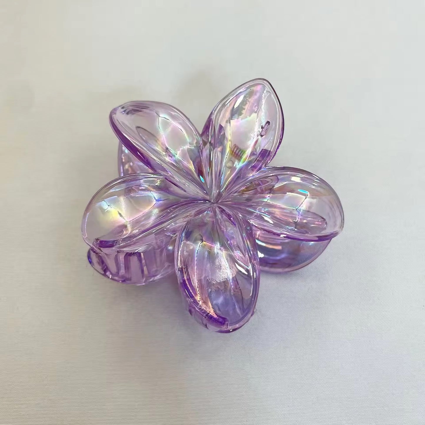 Iridescent Gradient Frangipani Clip