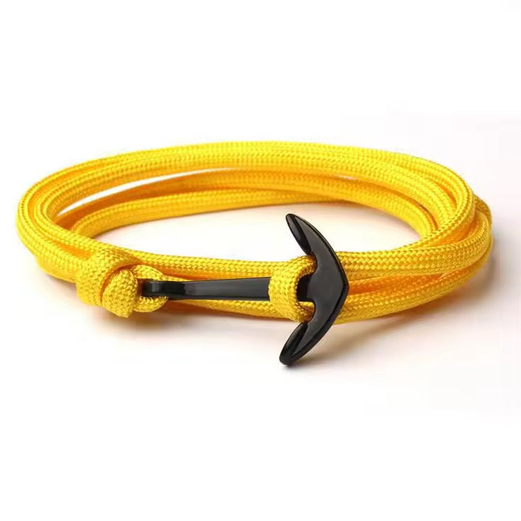 Multilayered nylon rope bracelet