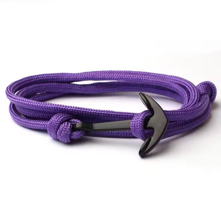 Multilayered nylon rope bracelet