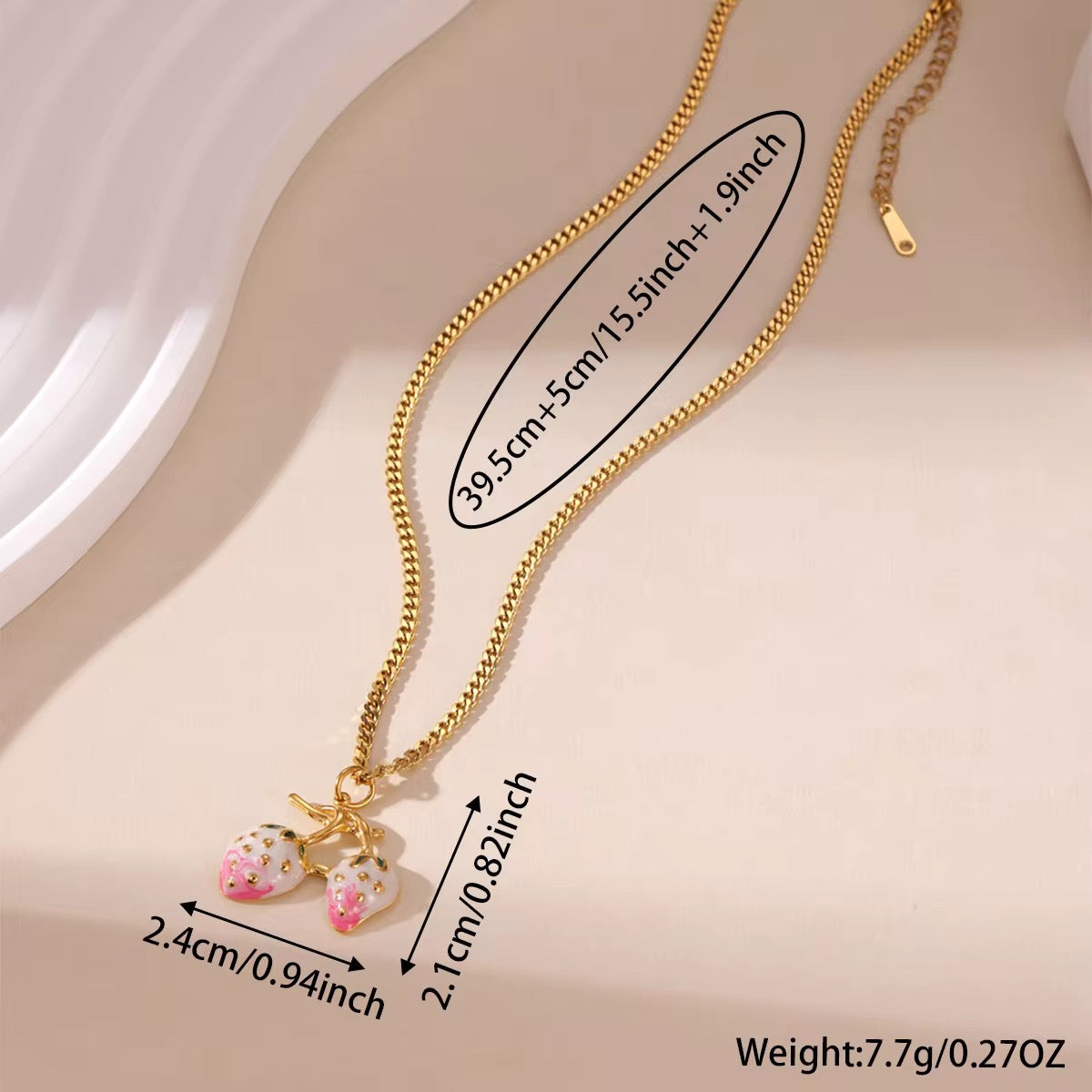Strawberries Pendant Necklace