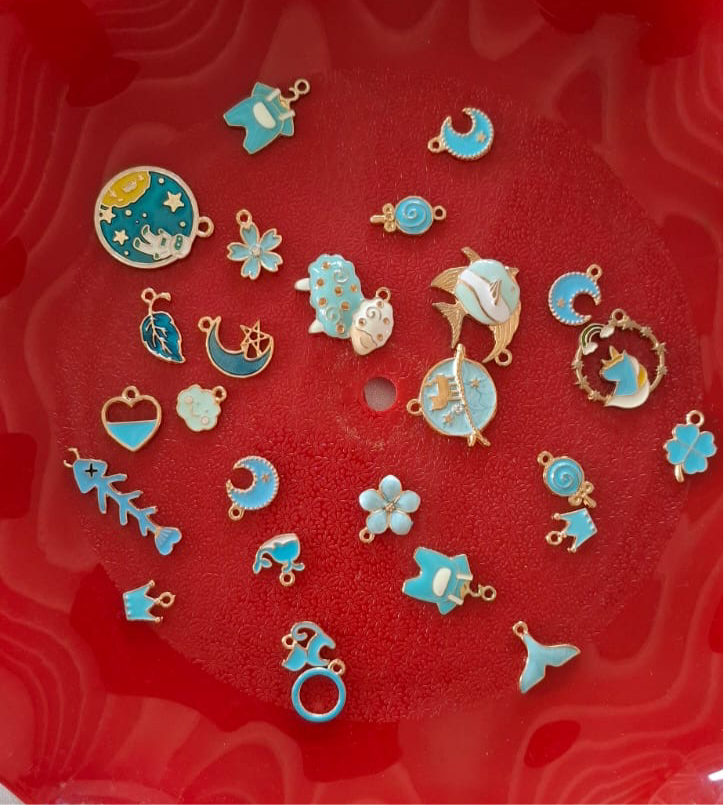 Enamel Charms - Blue