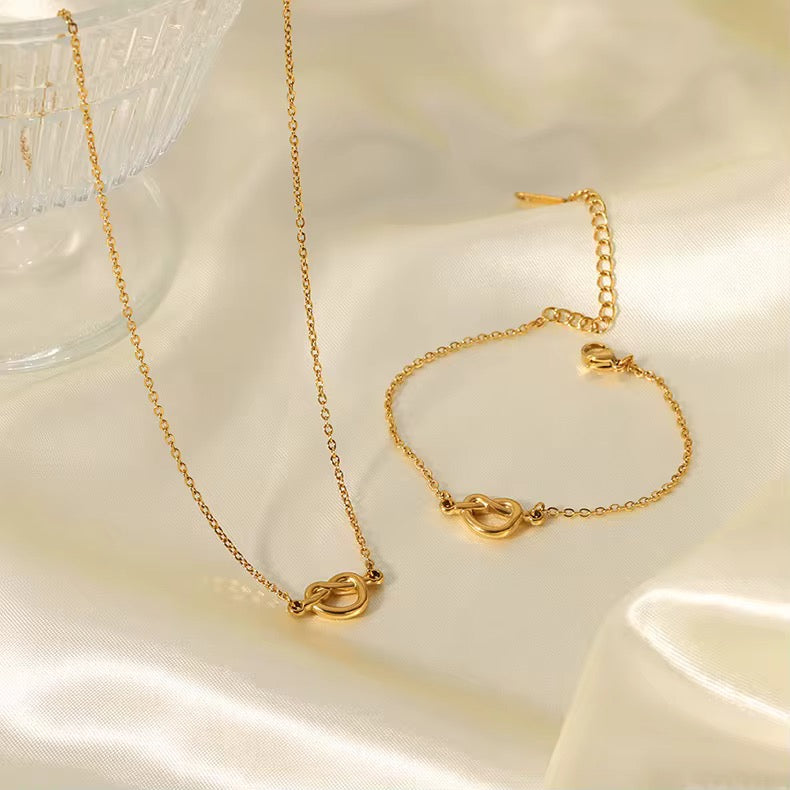 Knotted Heart Bracelet