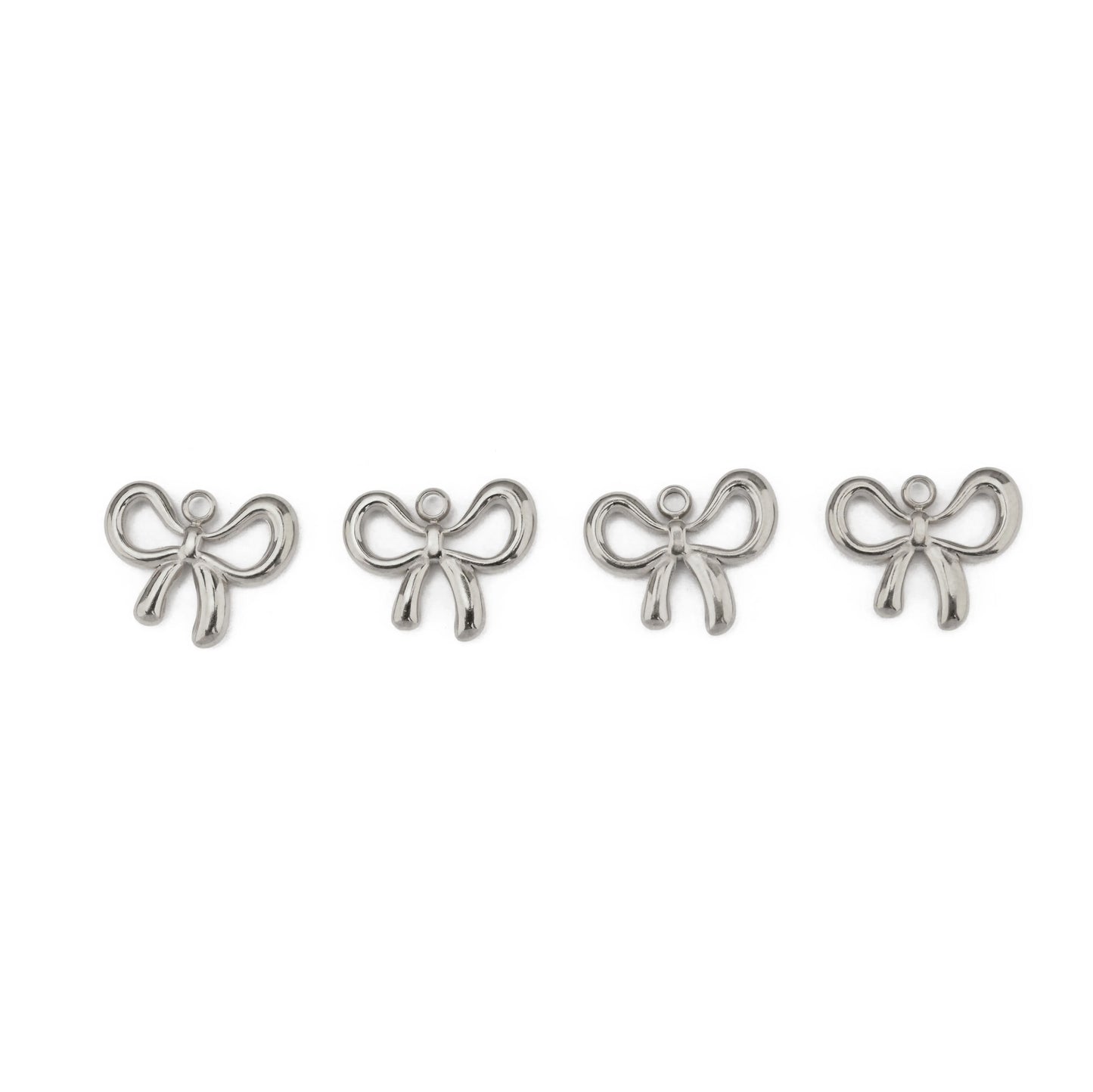 Bow Pendant - Silver