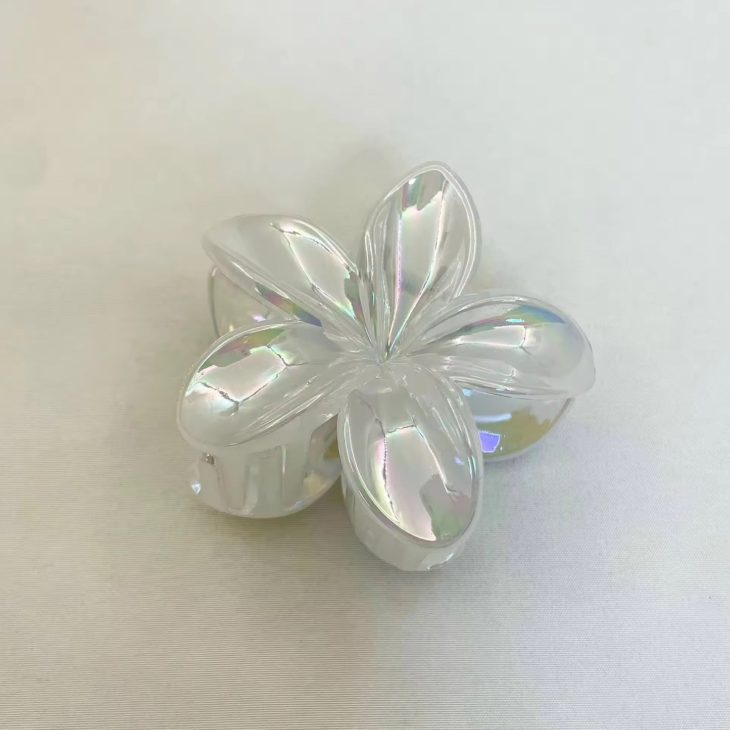 Iridescent Gradient Frangipani Clip