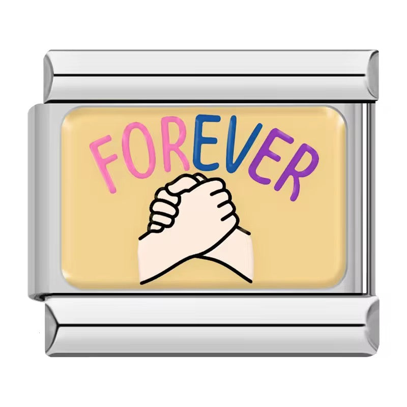 Italian Bracelet Charms - Friends Forever