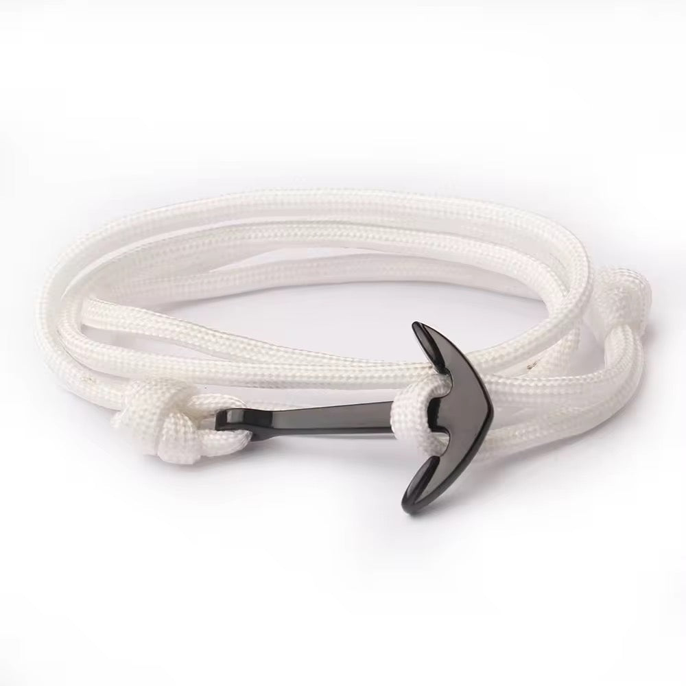 Multilayered nylon rope bracelet