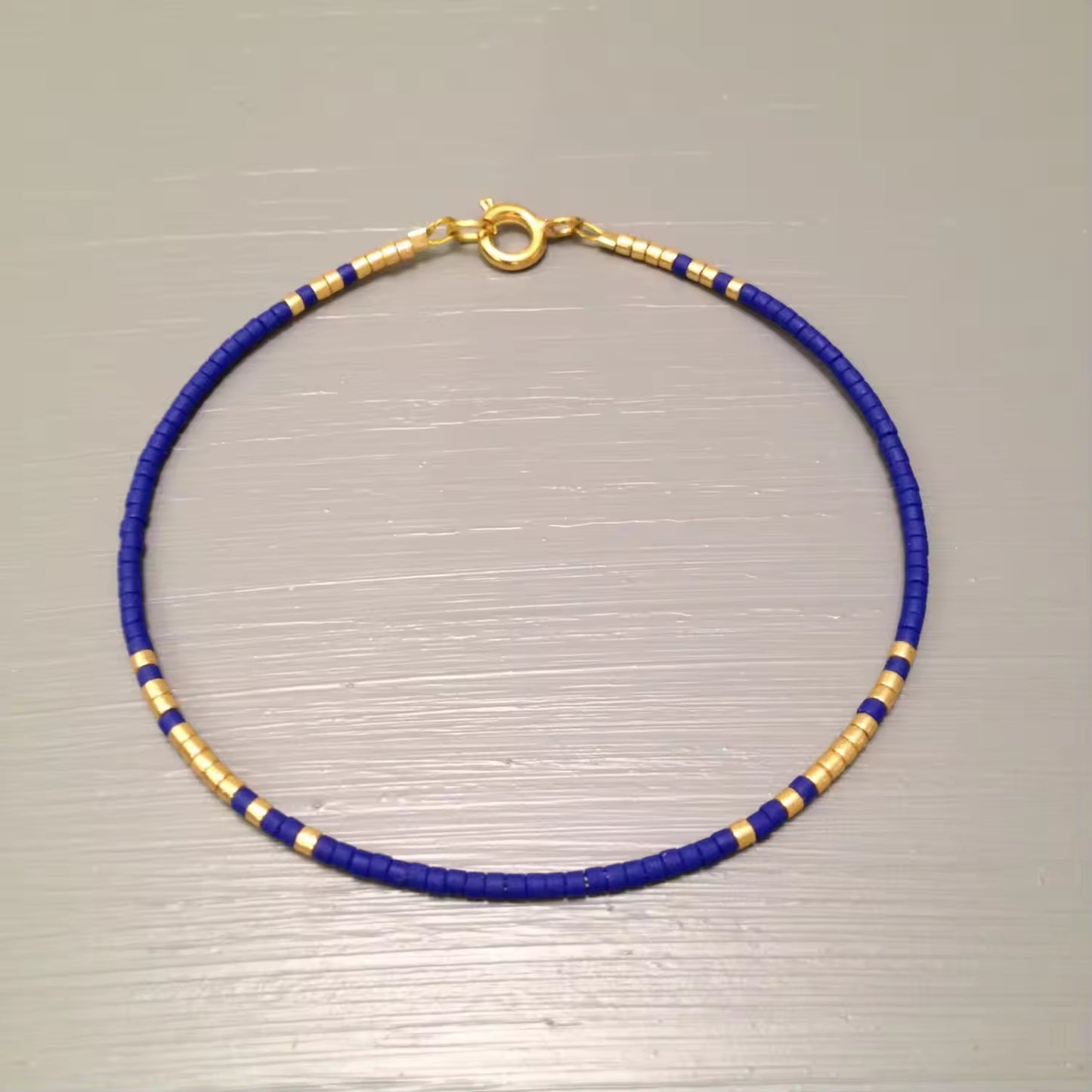 Indigo Beaded Bracelets