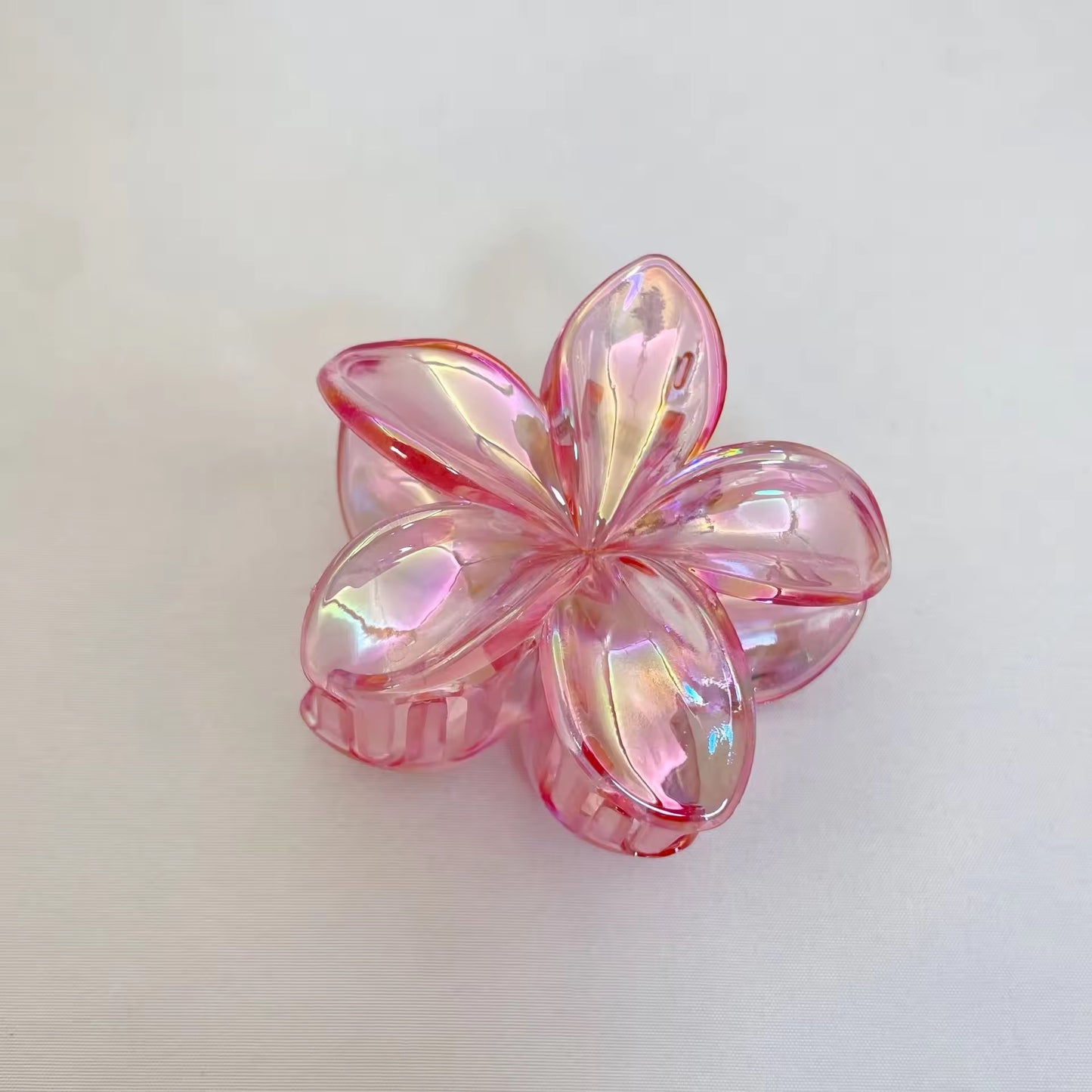 Iridescent Gradient Frangipani Clip