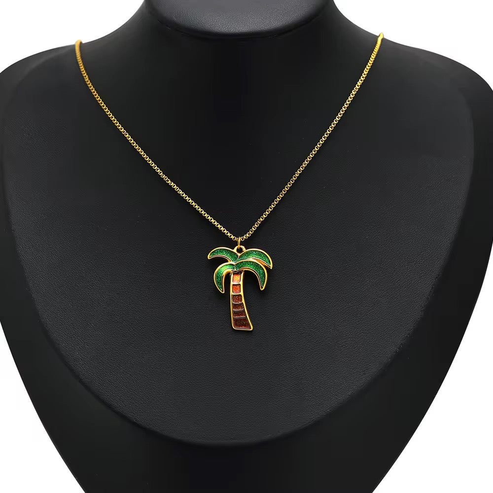 Tropical Glow Pendant Necklace