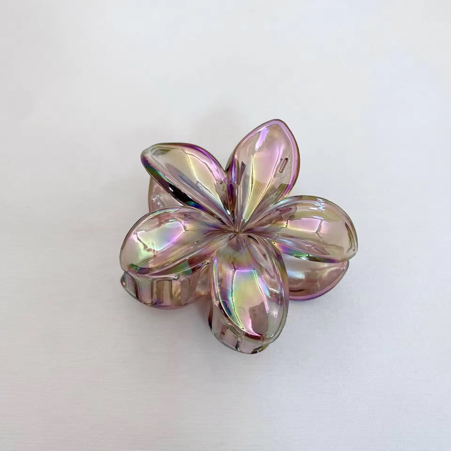 Iridescent Gradient Frangipani Clip