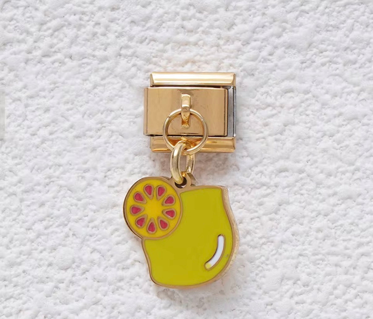 Italian Bracelet Charm- Lime