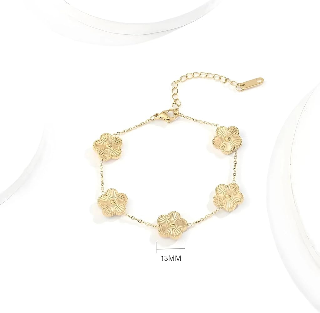 Clover Bracelet - Gold (13mm)