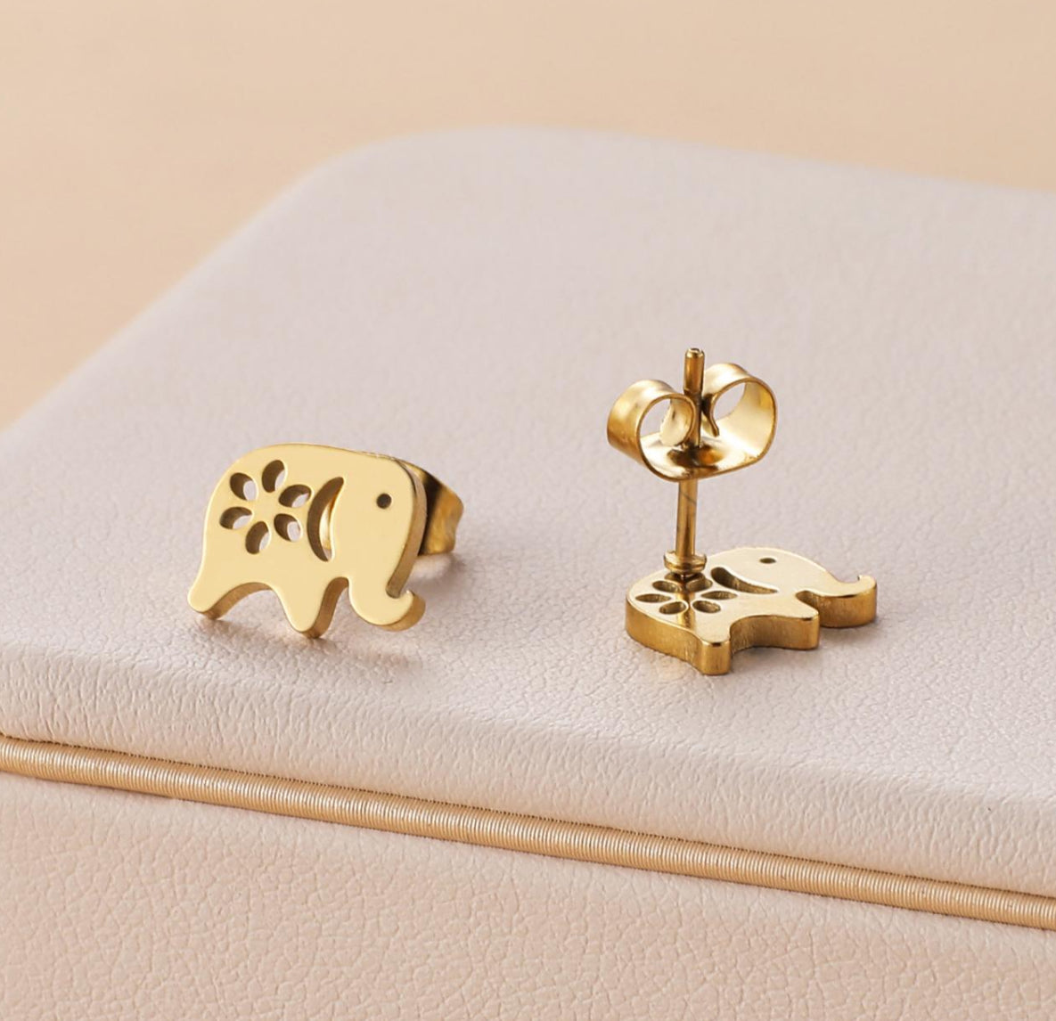 Tiny Trunks Elephant Stud Earrings