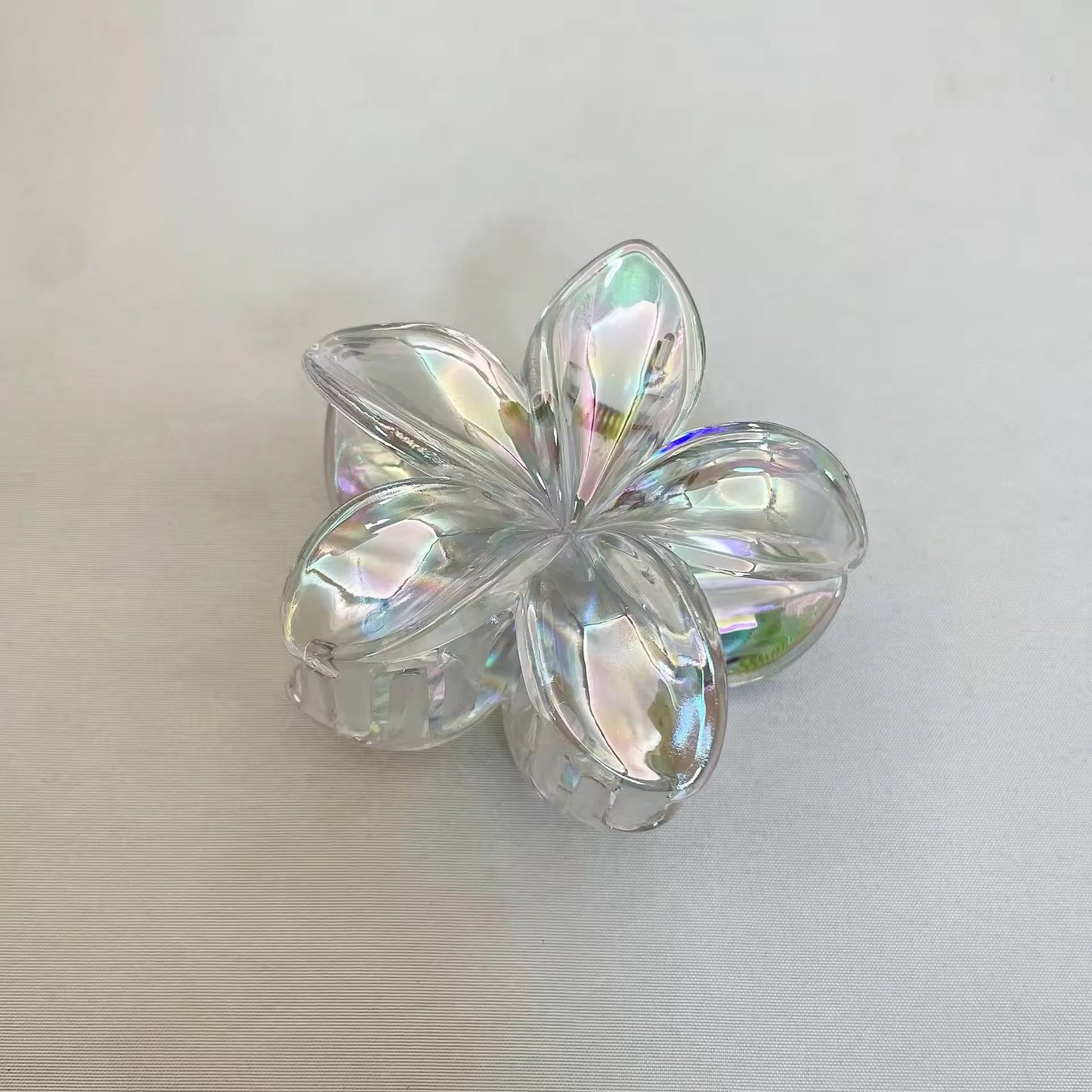 Iridescent Gradient Frangipani Clip
