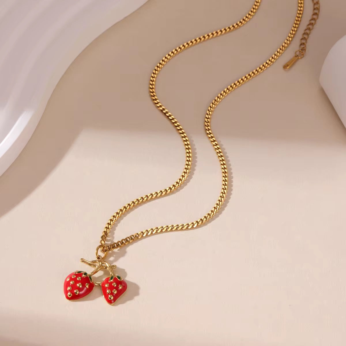 Strawberries Pendant Necklace