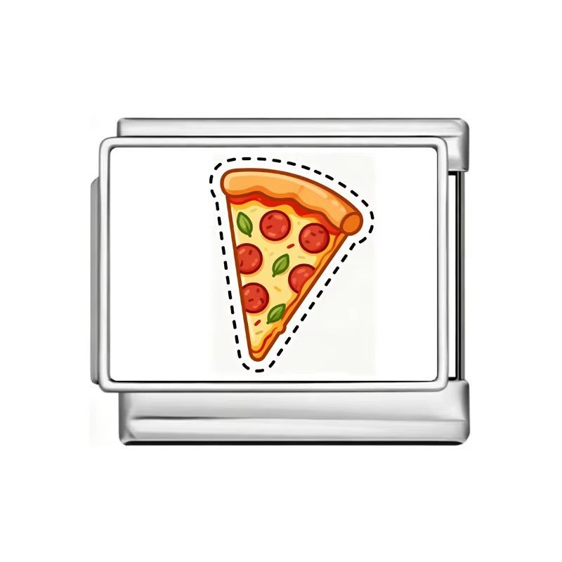 Italian Bracelet Charm -Pizza