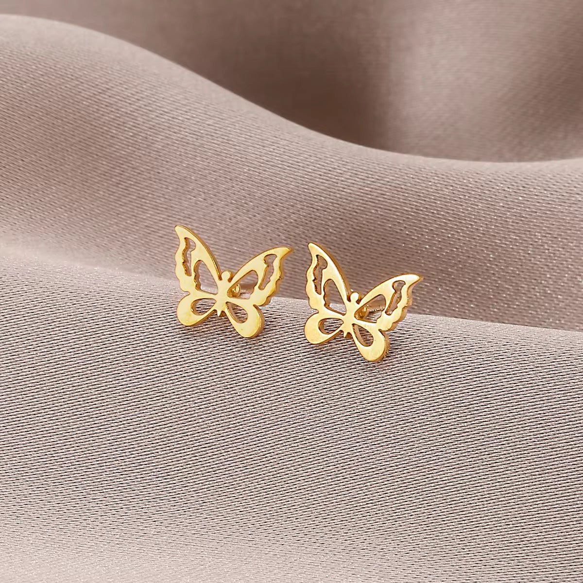 Golden Flutter Studs