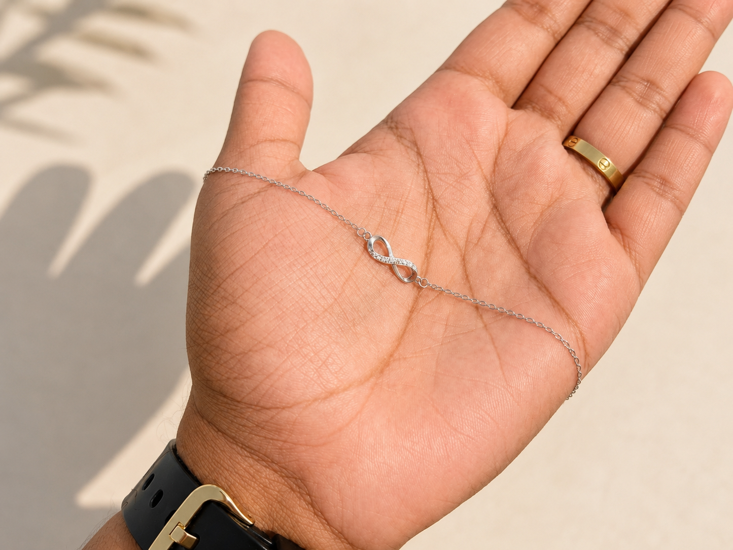 Amaya Sterling Silver Infinity Bracelet