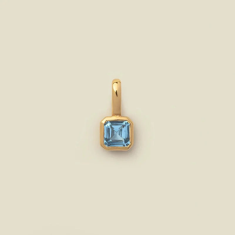 Pendant - Birth Stones (Square) - Gold