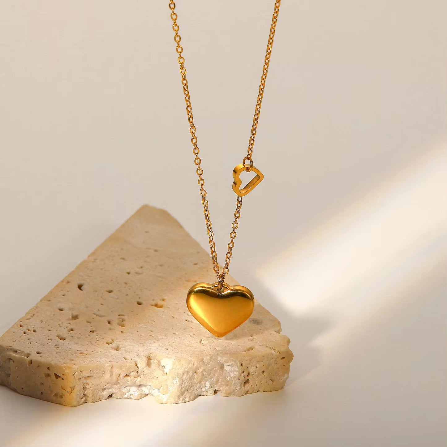 Kalani Double Heart Necklace