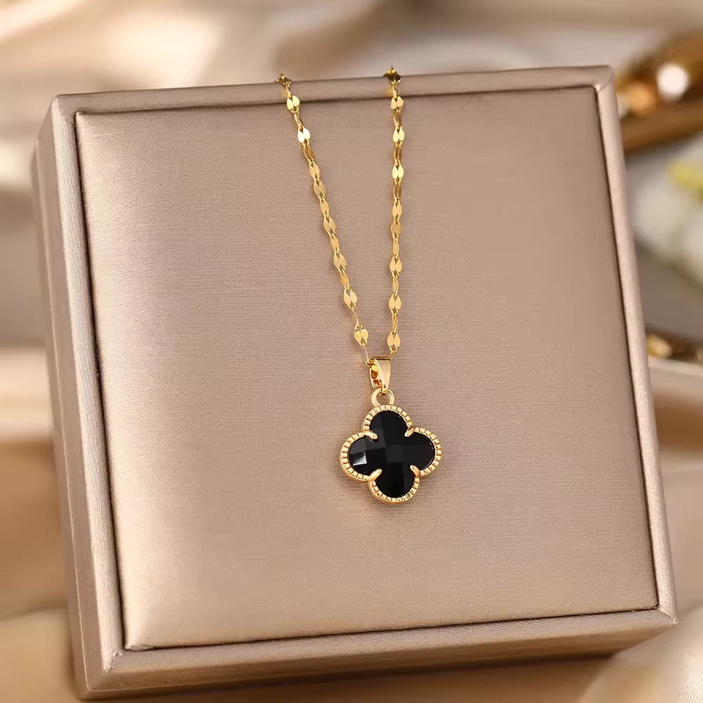 Crystal Clover Necklace