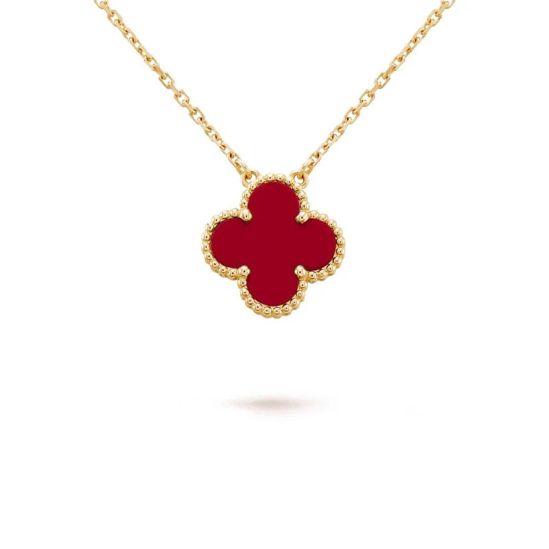 Clover Necklace - Red